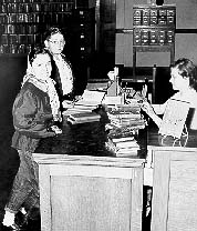 Dole Branch Library circulation desk