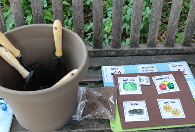 Maze Branch sensory garden tools