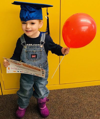 1,000 Books Before Kindergarten graduate