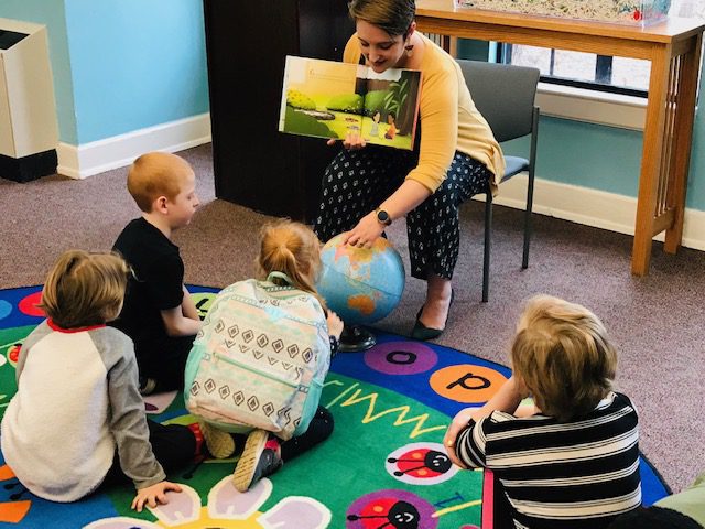 Kids listening to a storytime