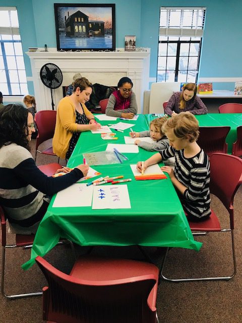 Children and adults coloring