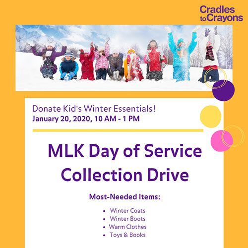 Cradles to Crayons Donation Drive Flyer