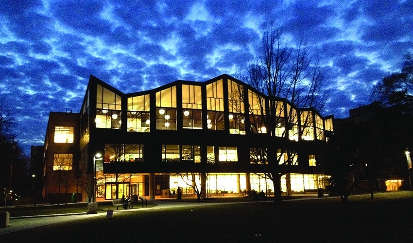 Main Library at night