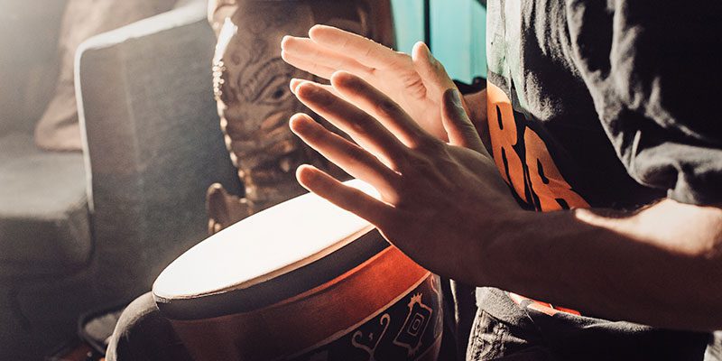 Hands drumming