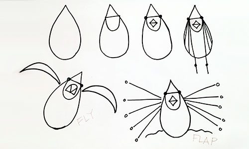 How to draw a cardinal