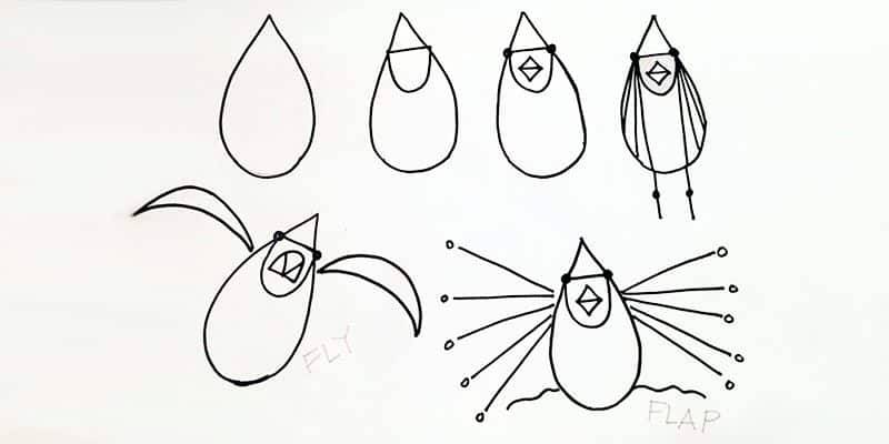 How to draw a cardinal