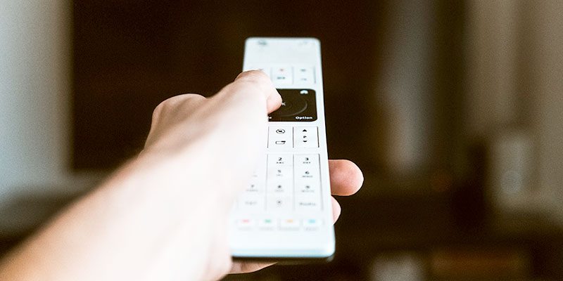 Remote pointing at TV