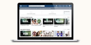 LinkedIn Learning on laptop