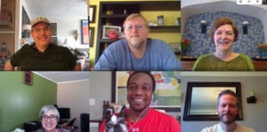 Library leadership team virtual meeting