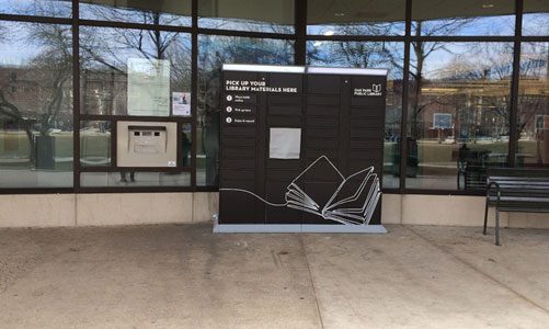 Main Library book drop and locker