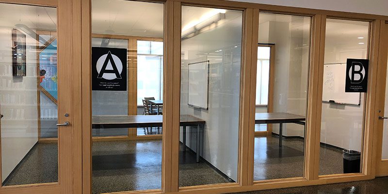 Study rooms at the Main Library