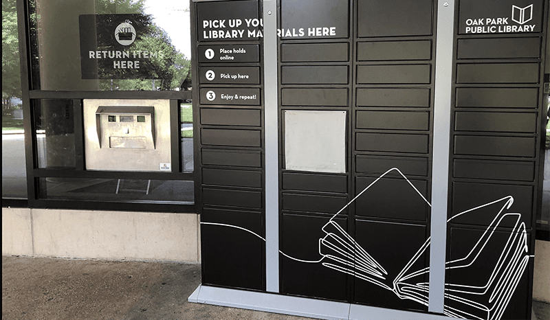 Outside lockers at Main