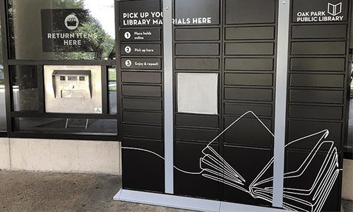 Outdoor Lockers at the Main Library