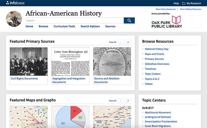 African-American History homepage