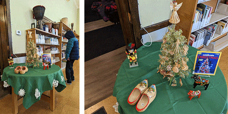 Christmas display at Dole Branch