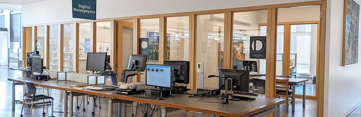 Study Rooms A-D on the Main Library's third floor