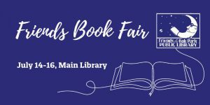 Friends Book Fair July 14-16