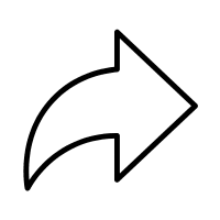 Share icon: arrow facing right