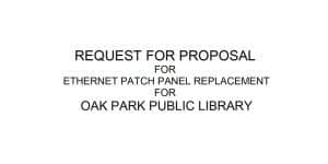 Request for Proposal cover