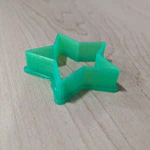 A star-shaped cookie cutter