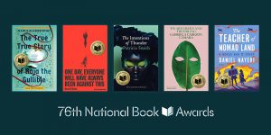 Book covers of the winners of the 76th National Book Awards