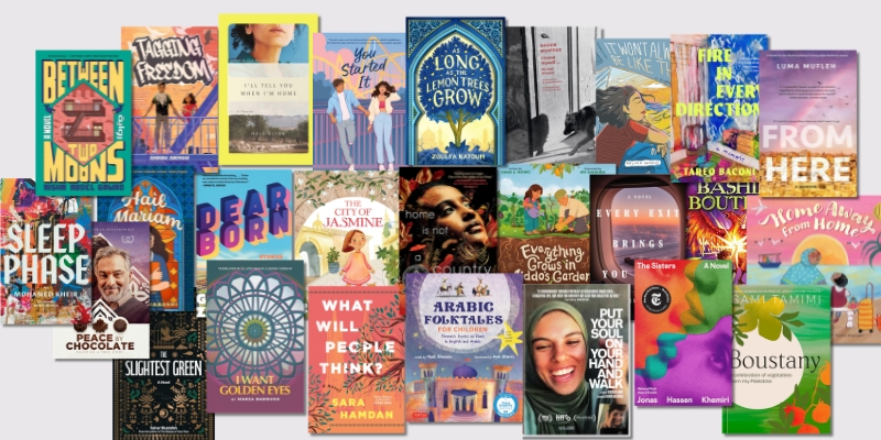 Collage of book covers, titles featured below.