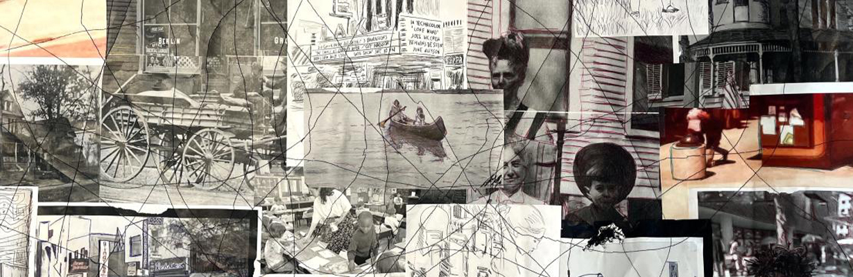 Collage of photographs and prints