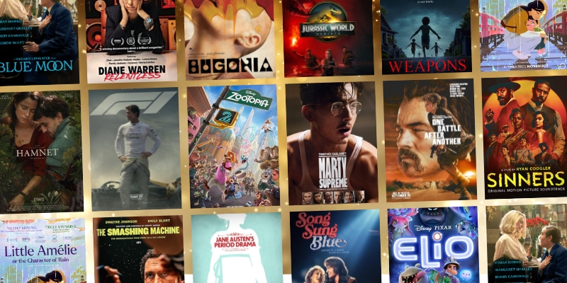 Collage of Oscar-nominated films.