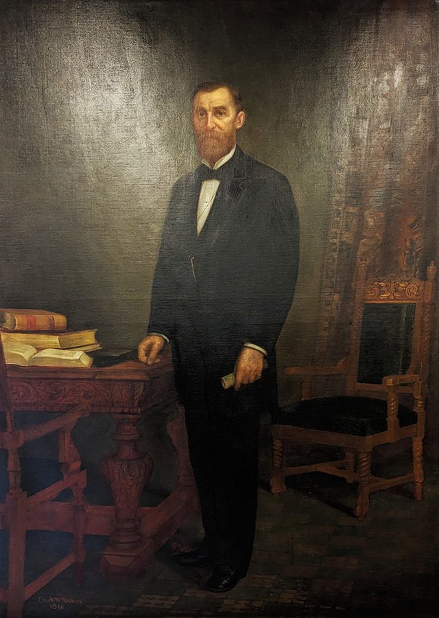James W. Scoville Portrait by Frank M. Pebbles, oil on canvas