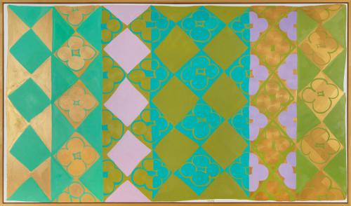 Third floor: Spring Rain by Judy Ledgerwood